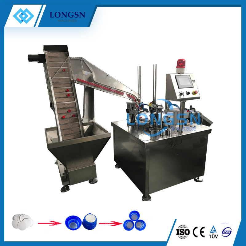 Automatic cap lining machine